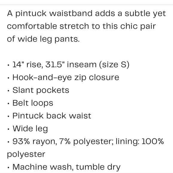 Wayf High Waist Wide Leg Pants - Picture 9 of 9